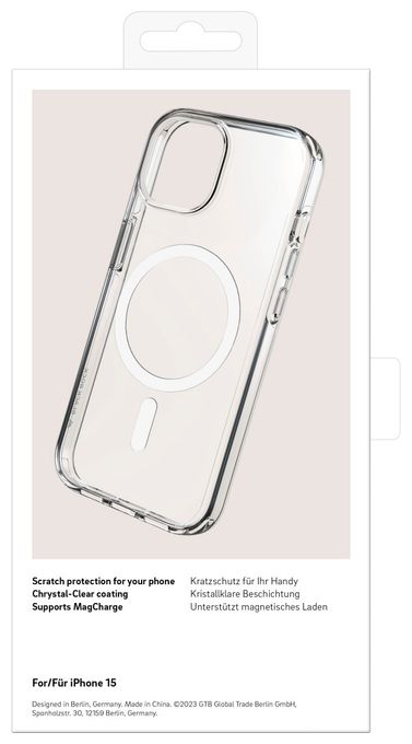 Cover für Apple iPhone 15  Mag Clear Case (Transparent) 