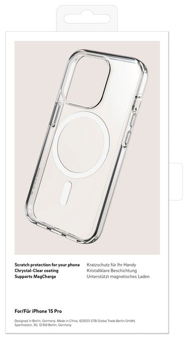 Cover für Apple iPhone 15 Pro  Mag Clear Case (Transparent) 