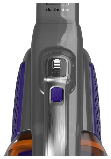 Handstaubsauger Beutellos bis 20 min Laufzeit 18 V  BHHV520BFP Dustbuster (Schwarz, Violett) 