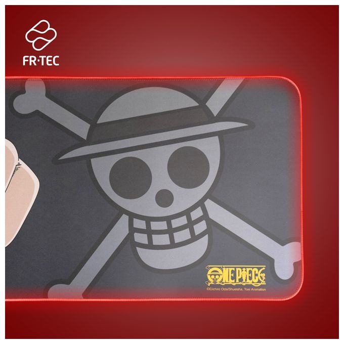 Mauspad (Schwarz, Grau, Rot, Gelb) One Piece 
