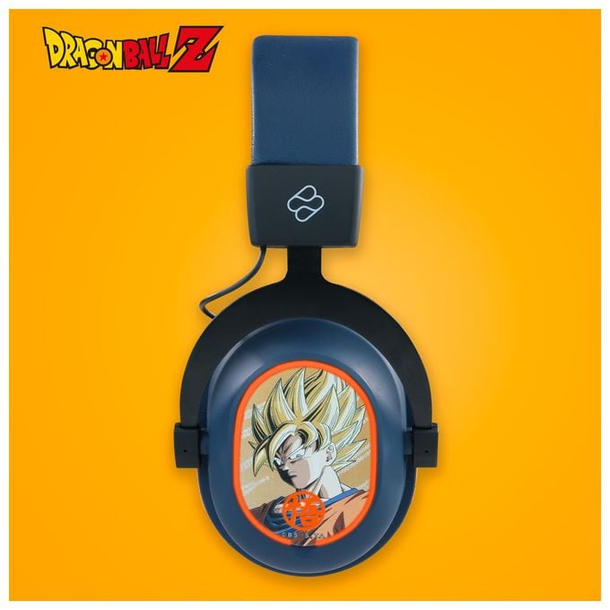 Over Ear Bluetooth Kopfhörer kabelgebunden&kabellos USB Typ-C (Schwarz, Grau, Orange) Wireless Gaming Headset Dragon Ball Z 