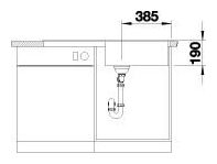 Silgranit 1 Becken  ZIA XL 6 S Einbauspüle für 60 cm Unterschrank (Weiß) 