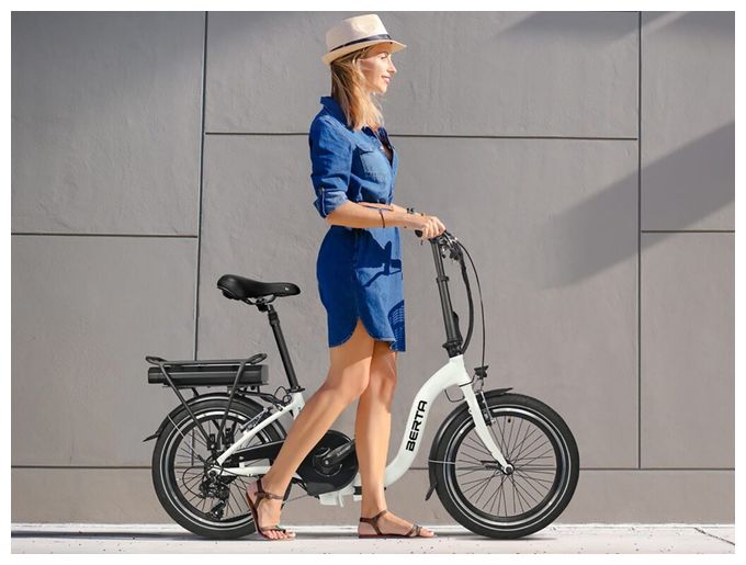 50,8 cm (20") 250 W E-Bike 7,8 Ah  Berta (Schwarz, Weiß) 