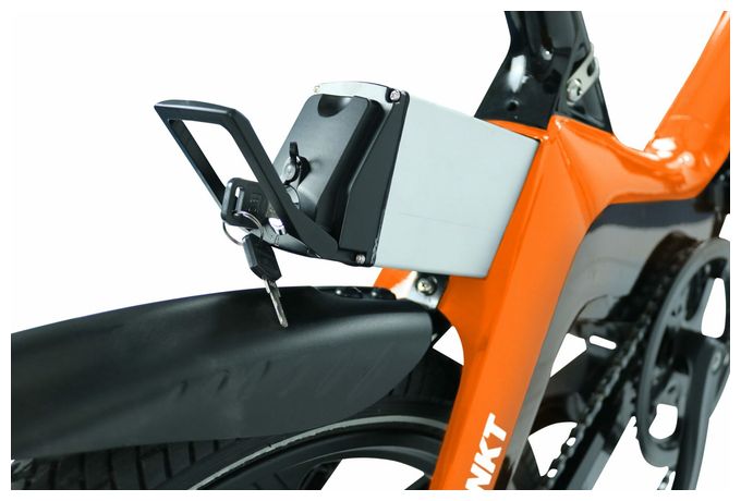 Fiene 50,8 cm (20 Zoll) 250 W E-Bike 10,5 Ah (Schwarz, Orange) 