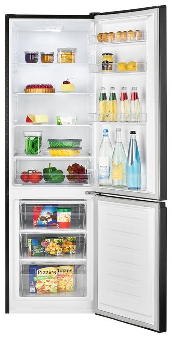 198 l / 71 l Kühl-Gefrierkombi freistehend 168 kWh Jahr  KG184.1 (Schwarz) 