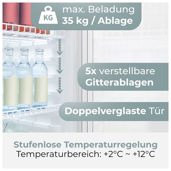 235 l Kühlschrank freistehend EEK: C 433 kWh Jahr  KSG7292 (Weiß) 