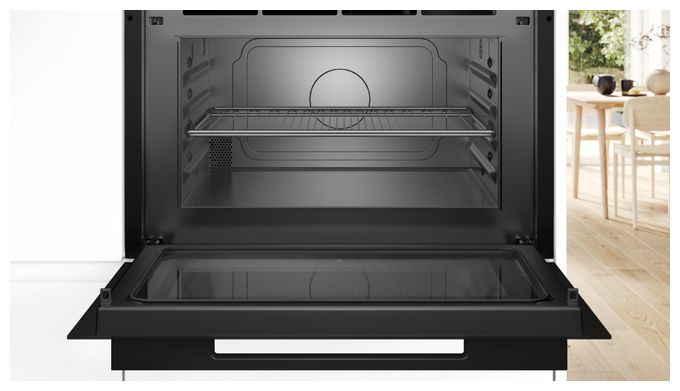 Einbau-Mikrowelle 1000 W Größe: groß 5 Stufen Grill (Schwarz) Serie 8 CEG932XB1 