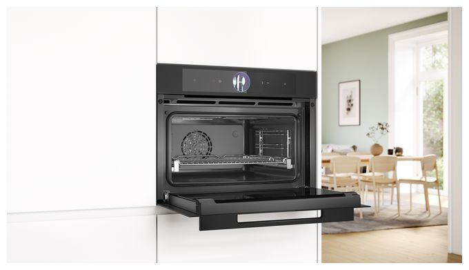 Einbaubackofen kompakt Dampfgaren AutoClean (Schwarz) CSG936AM1 