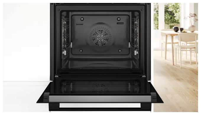 Backofen-Set groß AutoClean mit autarkem 60 cm Glaskeramikkochfeld Kochfeld HBD471AB62 (HBA4720B3 + PKN645BB2E) 