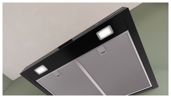 Abluft Dunstabzugshaube/Esse Wand 60 cm (Schwarz) Serie 2 DWB63BC60 