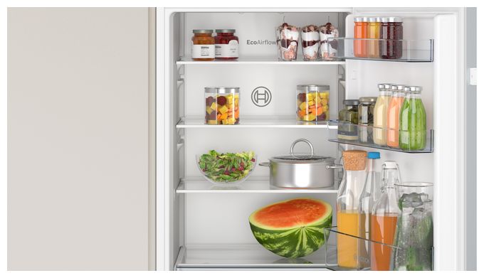 165 l 102,5 cm Einbaukühlschrank EEK: E 96 kWh Jahr Serie 2 KIR31NSE0 Schlepptür 