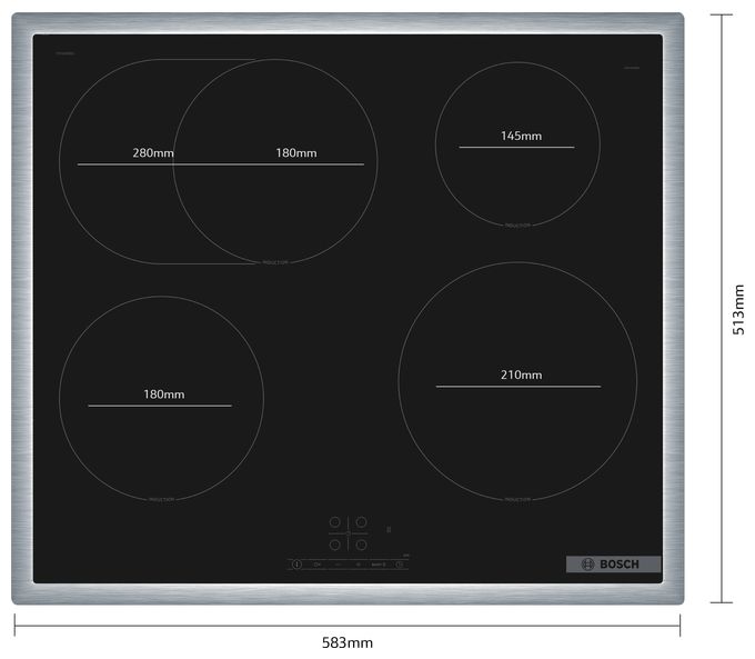 60 cm Induktions Kochfeld/Herdplatte 4 Zone(n) Serie 4 PIF64RBB5Eautarkes 