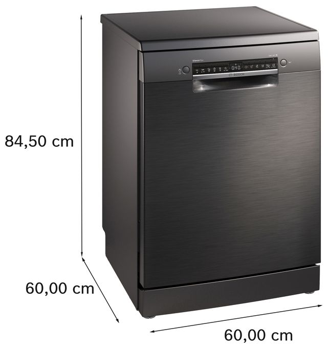 60 cm Geschirrspüler freistehend Sehr leise 14 Maßgedecke aquaStop Funktion Wärmetauscher Serie 4 SMS4EMC06E 