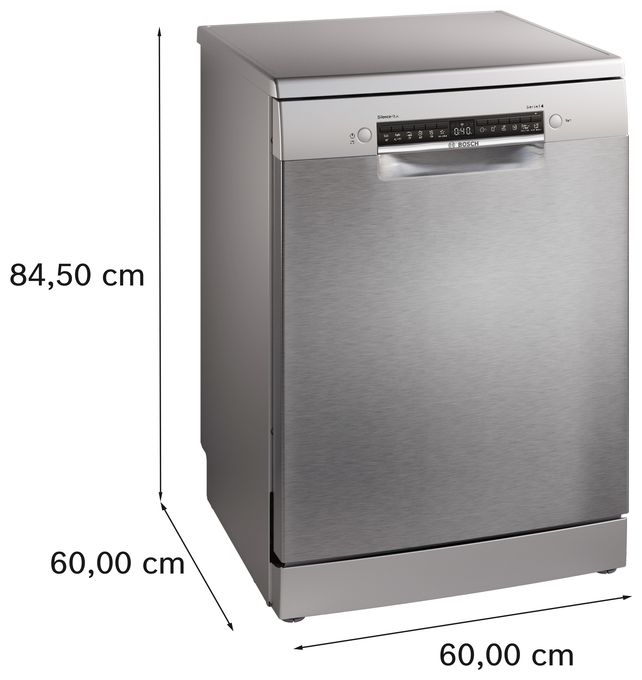 60 cm Geschirrspüler freistehend Sehr leise 14 Maßgedecke aquaStop Funktion Wärmetauscher Serie 4 SMS4EMI06E 