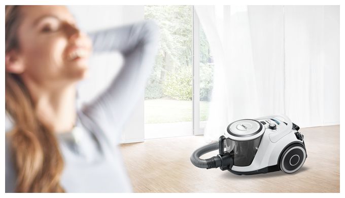 Bodenstaubsauger Beutellos 700 W  Serie 6 BGC41XALL (Weiß) 