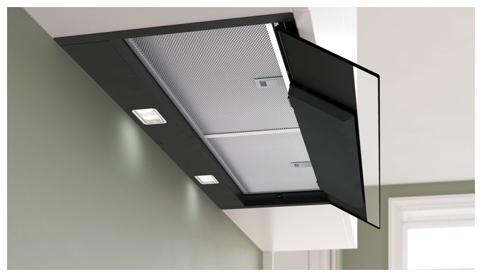 Abluft/Umluft Dunstabzugshaube/Esse Einbau 90 cm (Schwarz) Serie 6 DBB97DP60 