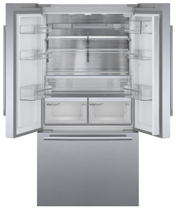 Side-by-Side Kühl-/ Gefrierkombination French Door 402 l / 171 l 333 kWh 1830 mm x 905 mm  Serie 8 KFF96PIEP (Edelstahl) 
