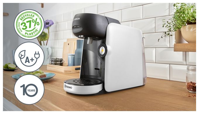 Kaffeekapsel Maschine  TAS1640 Tassimo Finesse Classic (Schwarz, Weiß) 