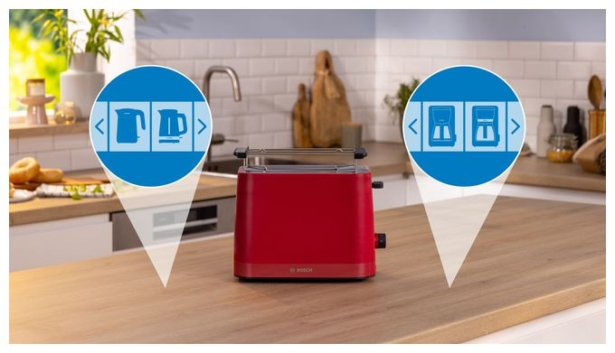 Toaster 950 W 2 Scheibe(n)  TAT3M124 MyMoment (Rot) 