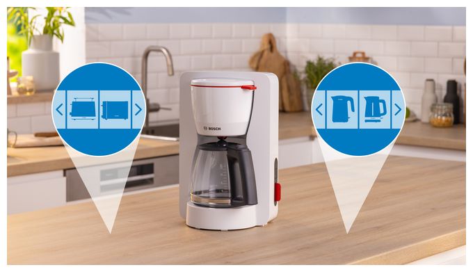 15 Tassen Filterkaffeemaschine 1,2 l  TKA3M131 MyMoment (Weiß) 