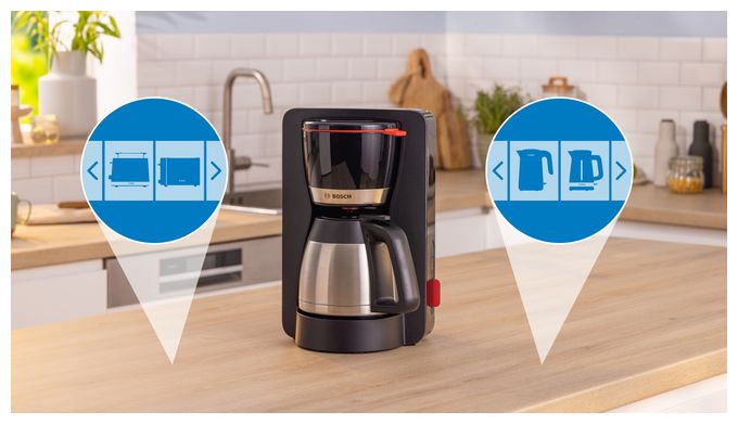 12 Tassen Thermo Filterkaffeemaschine 1,1 l  TKA6M273 MyMoment (Schwarz) 