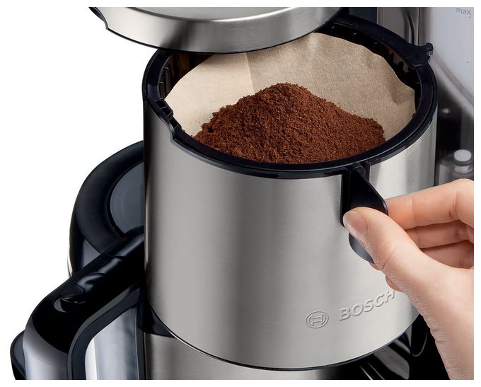 8 Tassen Thermo Filterkaffeemaschine 1,1 l  TKA8A683 Styline (Schwarz, Edelstahl) 