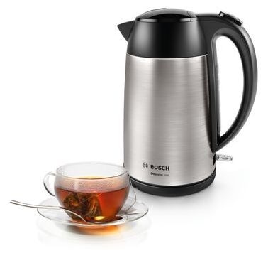 1,7 l Wasserkocher 2400 W  TWK3P420 DesignLine (Schwarz, Edelstahl) 
