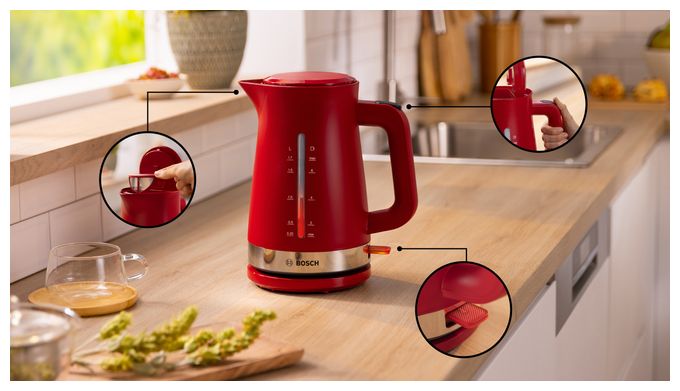1,7 l Wasserkocher 2400 W  TWK4M224 MyMoment (Rot) 