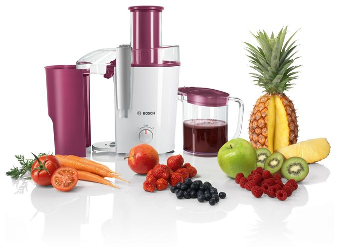 700 W (Kirsche (Frucht), Transparent, Weiß) VitaJuice 2 MES25C0 Entsafter 