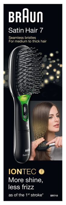Elektrische Haarbürste  BR710 Satin Hair 7 (Schwarz) 