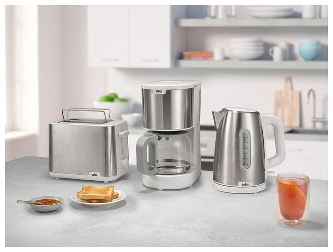 Toaster 900 W 2 Scheibe(n) 8 Stufen  HT1510 PurShine (Edelstahl, Weiß) 