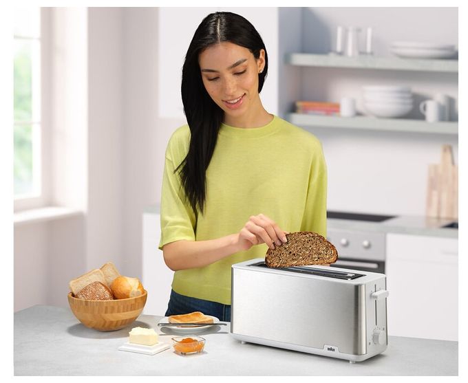 Toaster 1030 W 8 Stufen  HT1610 PurShine (Edelstahl, Weiß) 