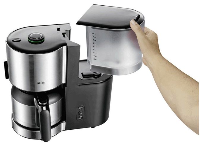 10 Tassen Thermo Filterkaffeemaschine  KF5105BK IDCollection (Schwarz, Edelstahl) 