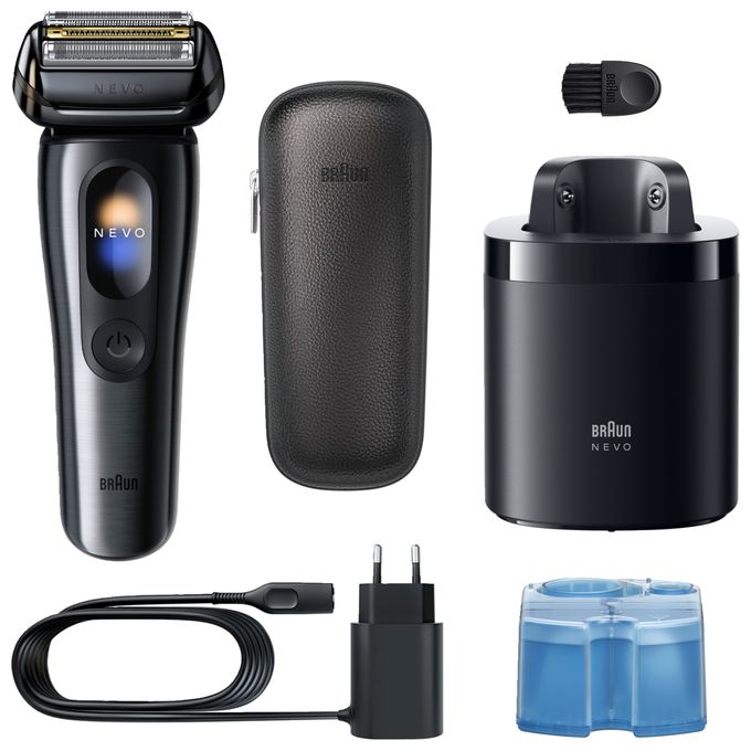 Nass&Trocken Rasierer 60 min Nevo 15010c 7in1 mit Ledertasche 