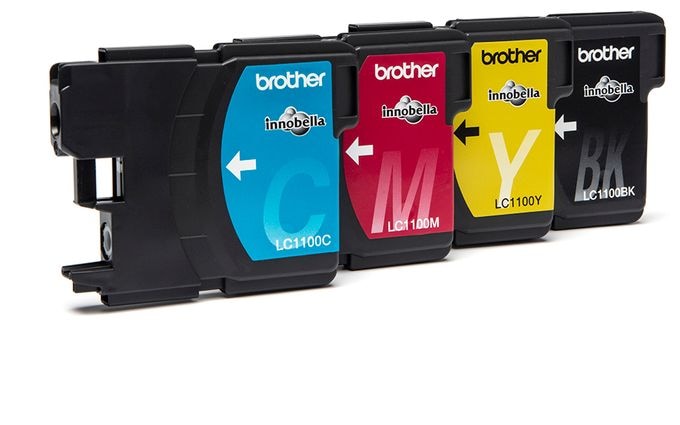 originale Druckerpatronen Schwarz, Cyan, Magenta, Gelb 450 Seiten LC-1100VALBPDR 
