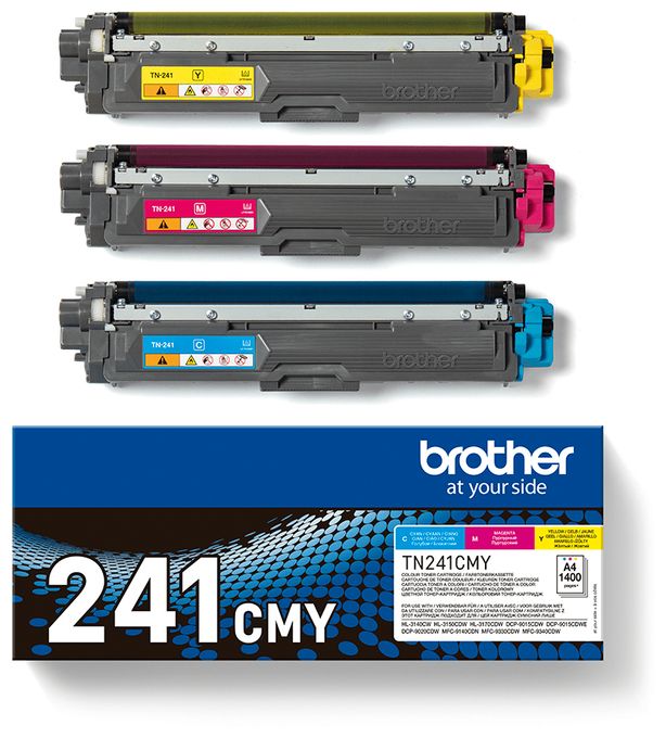 originale Druckerpatronen Cyan, Magenta, Gelb TN-241CMY 