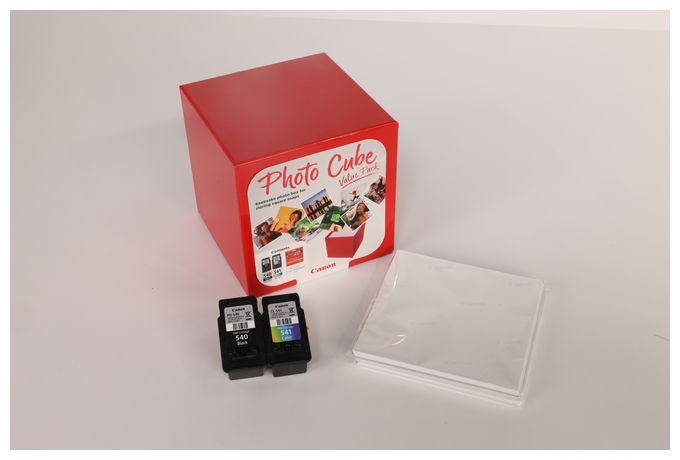 originale Druckerpatronen Schwarz, Cyan, Magenta, Gelb PG-540/CL-541 Photo Cube Value Pack 