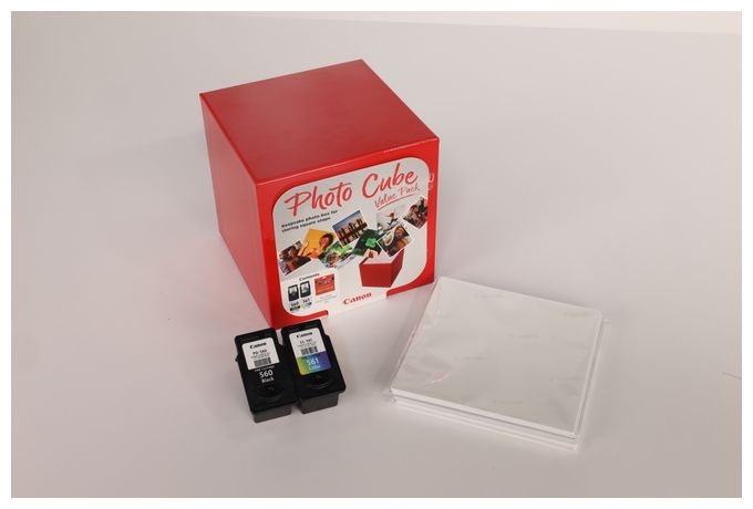 originale Druckerpatronen Schwarz, Cyan, Magenta, Gelb PG-560/CL-561 Photo Cube Value Pack 