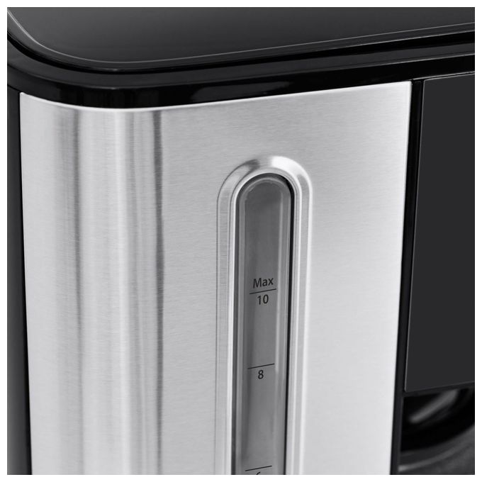 10 Tassen Thermo Filterkaffeemaschine 1,2 l  1847 Coffee Taste & Style (Schwarz, Edelstahl) 
