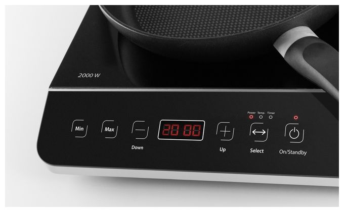 60 cm Induktions Kochfeld/Herdplatte 2 Zone(n) Design Touch 3500 autarkes 