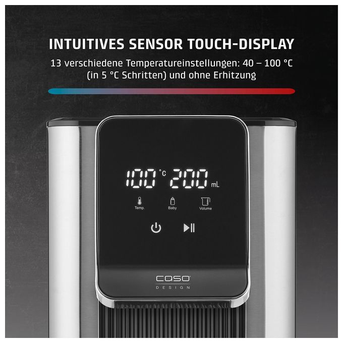 Teemaschine  HW630 (Schwarz, Edelstahl) 