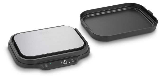 Elektronische Küchenwaage bis 15 kg Genauigkeit 0,1 g  Kitchen Duo (Schwarz, Edelstahl) 