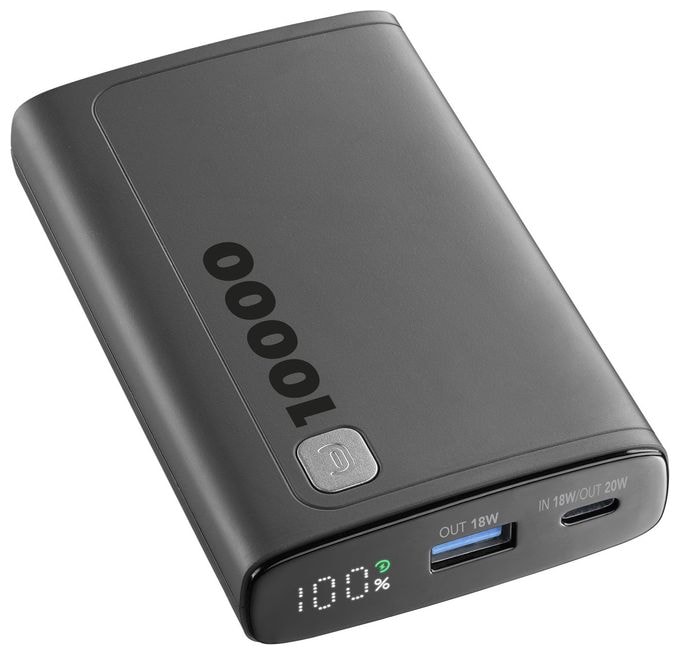 10000 mAh Powerbank USB Typ-C  Elite (Schwarz) 