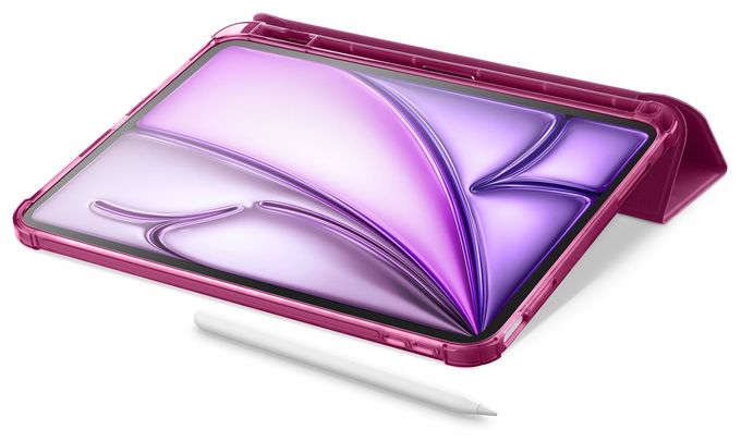Folio aus Kunstleder für Apple iPad Air 10.9" (2022), iPad Air 10.9'' (2020), iPad Pro 11'' (2018) bis 27,9 cm (11") (Pink) Folio 