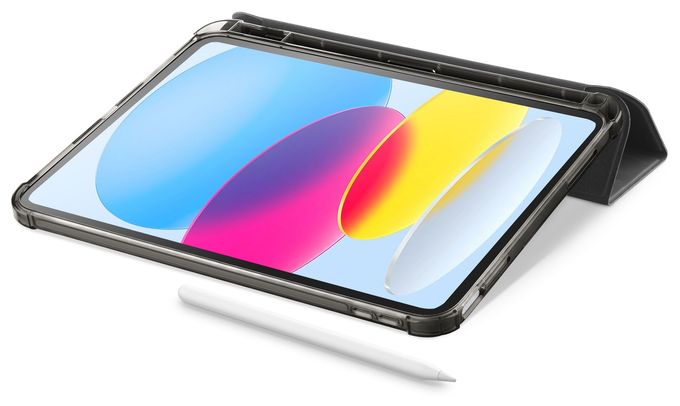 Folio aus Kunstleder für Apple iPad 10.9'' (2022) bis 27,7 cm (10.9") (Schwarz) Folio Pro 