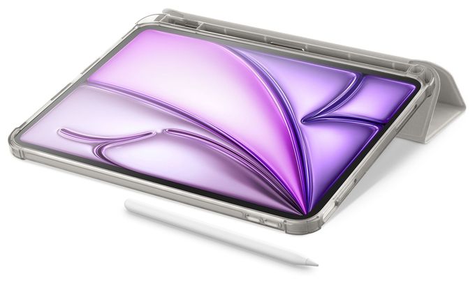 Folio aus Kunstleder für Apple IPAD AIR 10.9" (2020) IPAD AIR 10.9'' (2022) IPAD AIR 11" (2024) IPAD PRO 11" (2018) bis 27,9 cm (11") (Grau) Folio Pro 