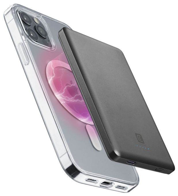 5000 mAh Powerbank USB Typ-C Kabelloses Laden  Mag Lite (Grau) 