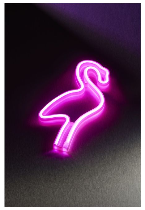 LED Pink USB Neon Wall Light Flamingo 