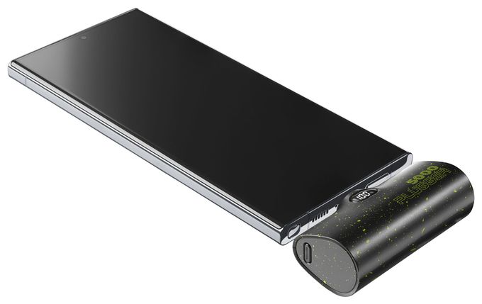 5000 mAh Powerbank USB Typ-C  Plugger (Schwarz) 