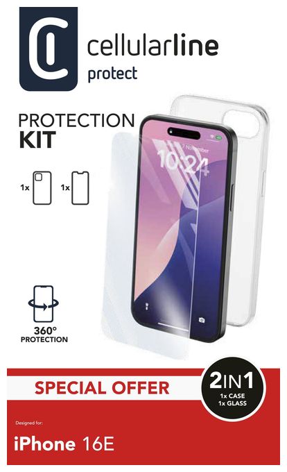 Cover für Apple iPhone 16e/17e  Protection Kit (Transparent) 